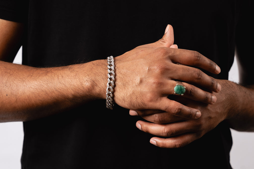 ICED CUBAN LINK BRACELET (8mm)