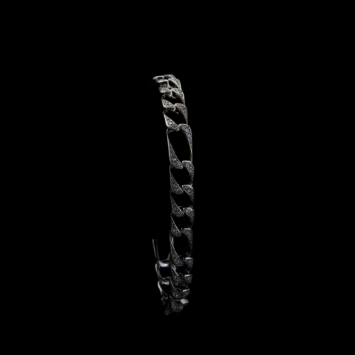 ICED FIGARO LINK BRACELET (8mm)