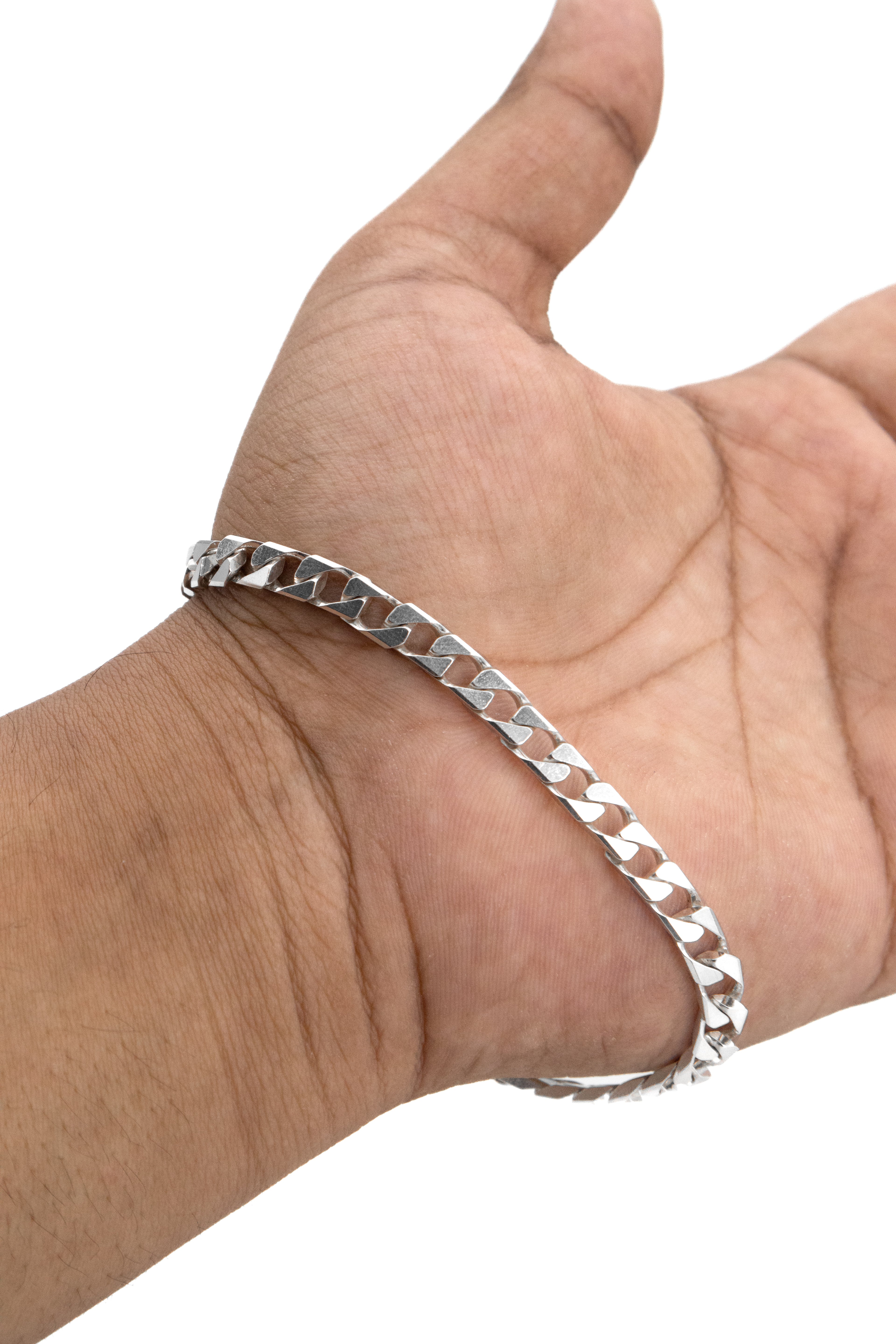 SQUARE CUBAN LINK BRACELET (4mm)