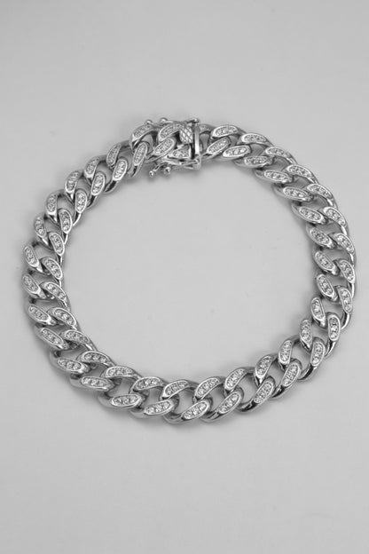 ICED CUBAN LINK BRACELET (8mm)