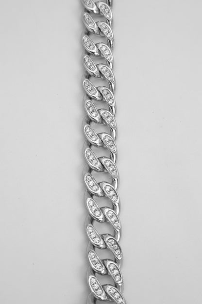 ICED CUBAN LINK BRACELET (8mm)