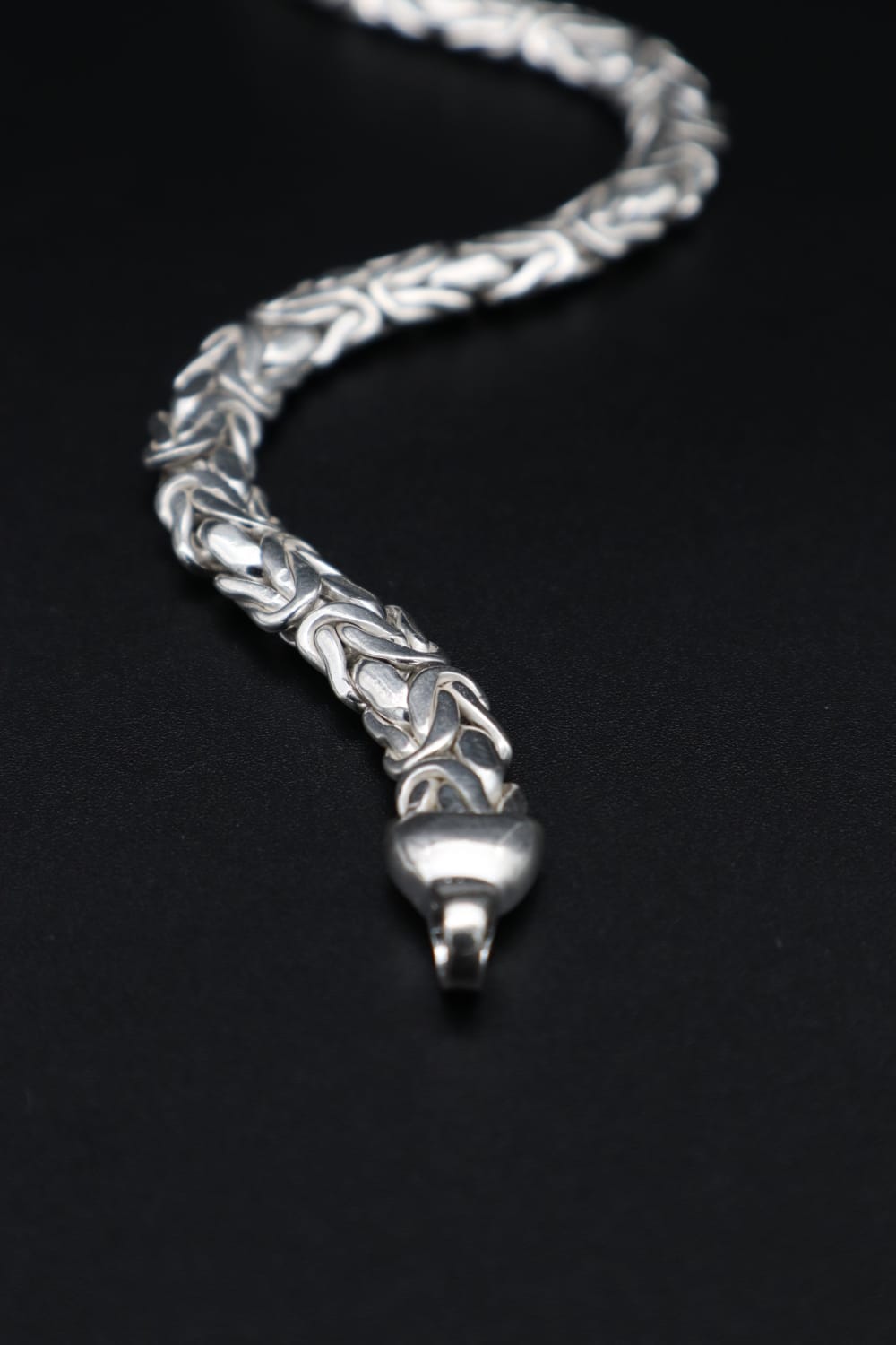 Byzantine Link Bracelet in 925 Sterling Silver, 8mm