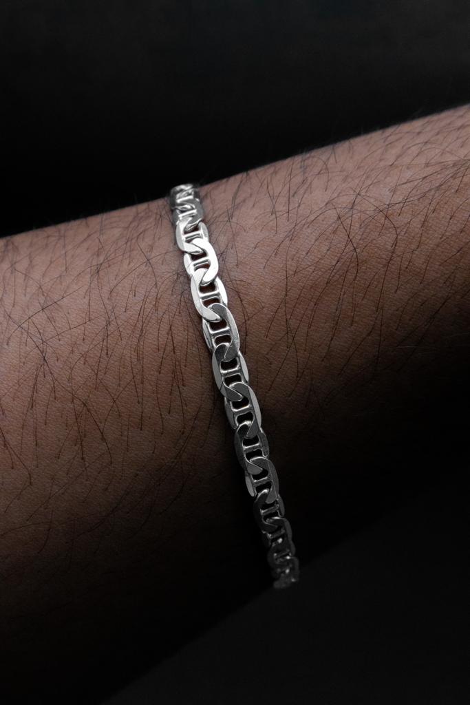 Mariner Link Bracelet in 925 Sterling Silver, 5mm