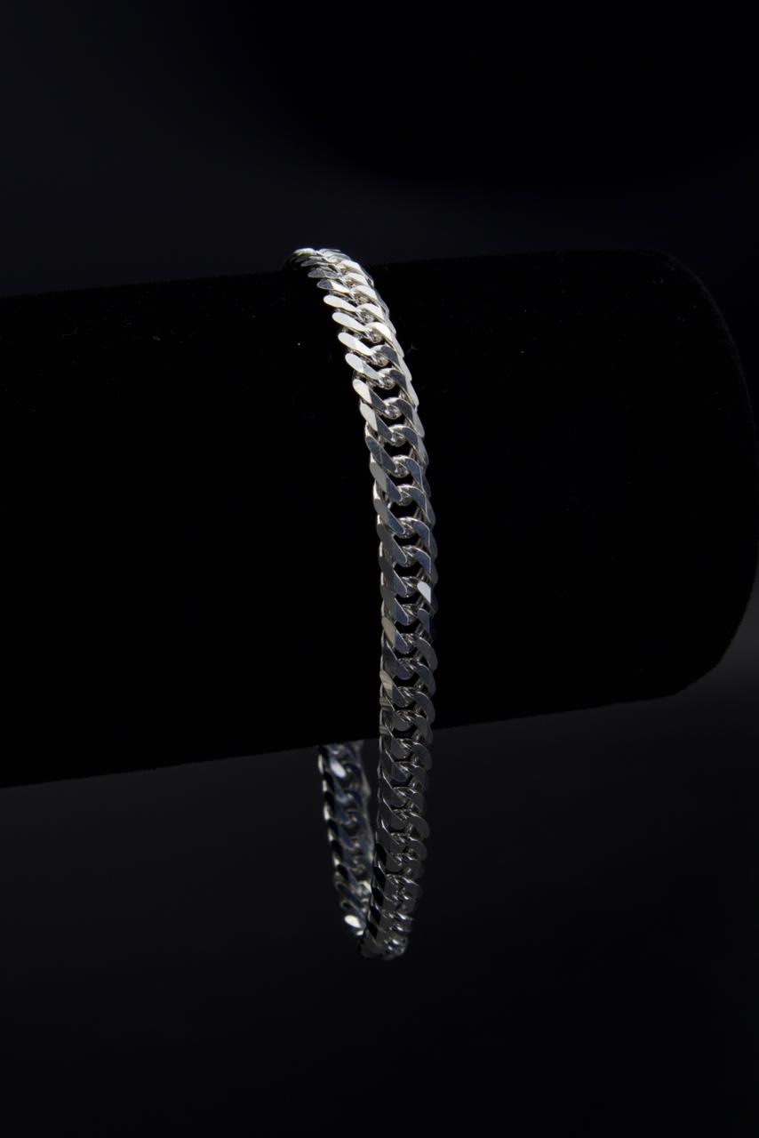 Cuban Link Bracelet in 925 Sterling Silver, 6mm