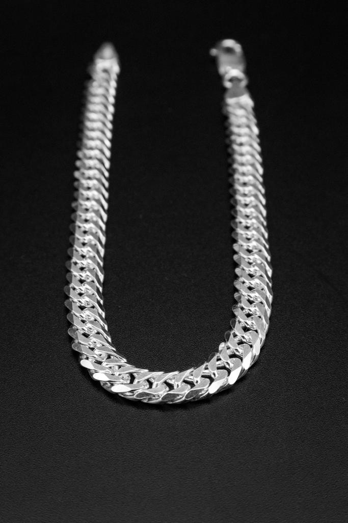 Cuban Link Bracelet in 925 Sterling Silver, 6mm