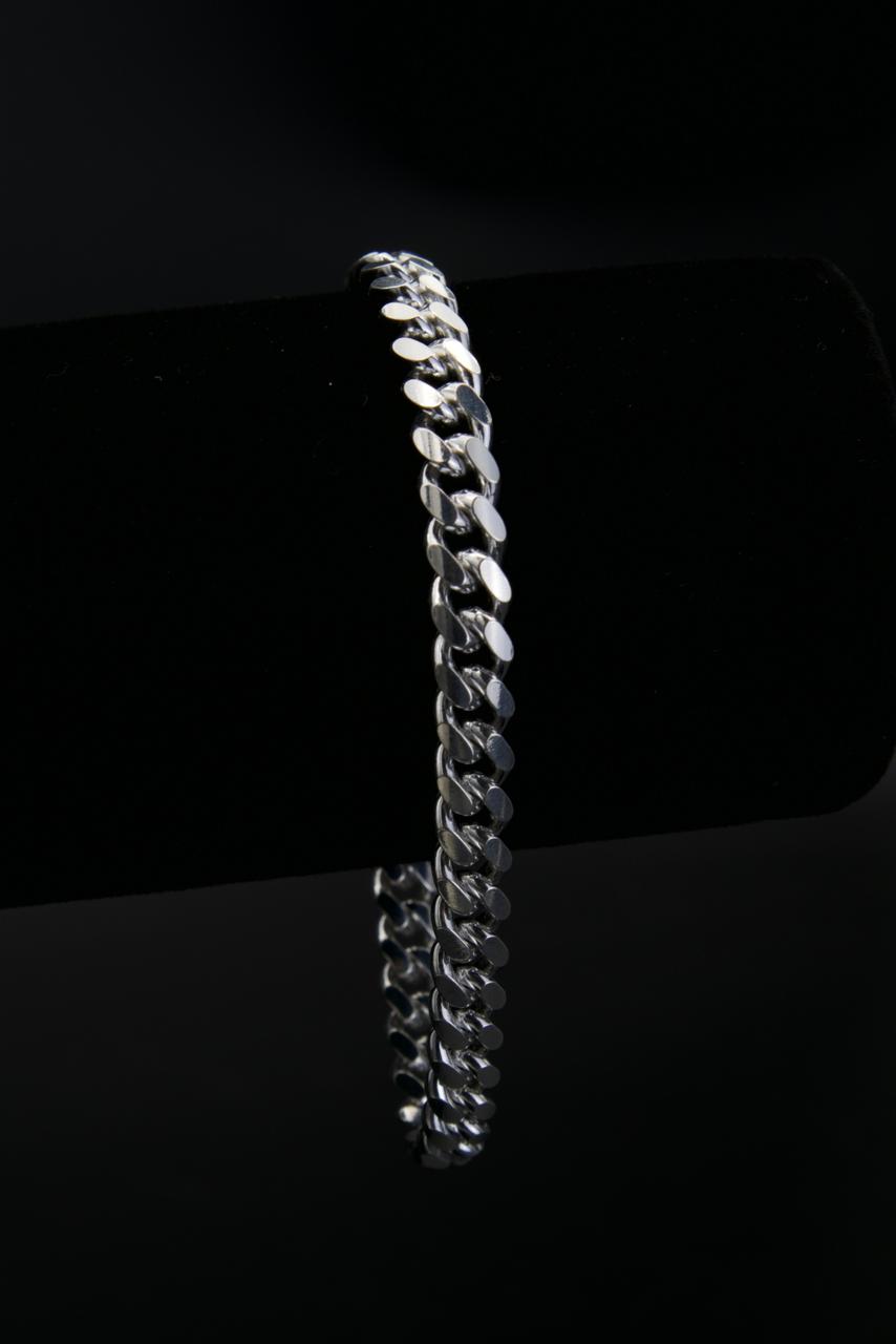 Miami Cuban Link Bracelet in 925 Sterling Silver, 7mm