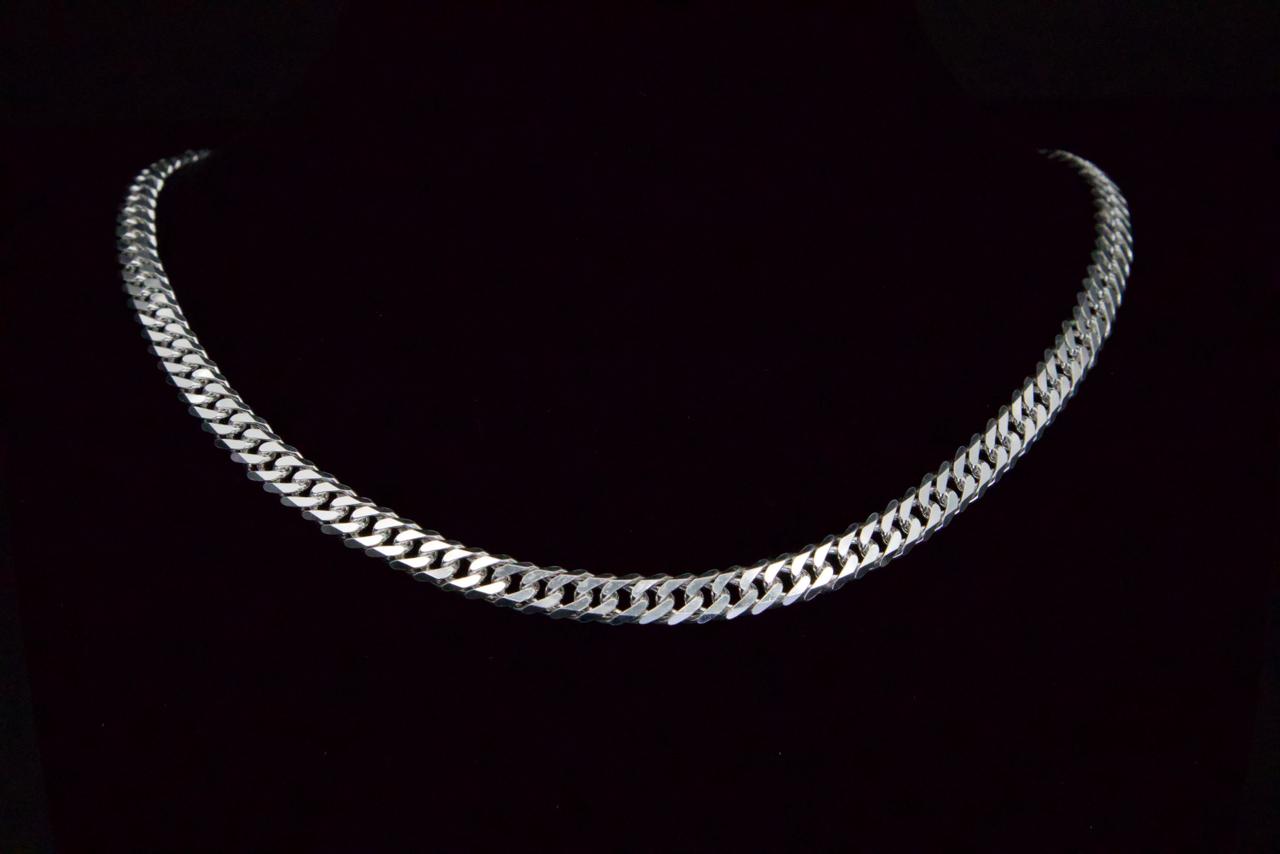 Cuban Link Chain Necklace in 925 Sterling Silver, 6mm