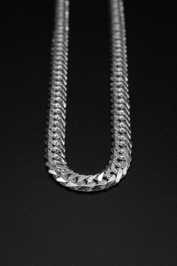 Cuban Link Chain Necklace in 925 Sterling Silver, 6mm