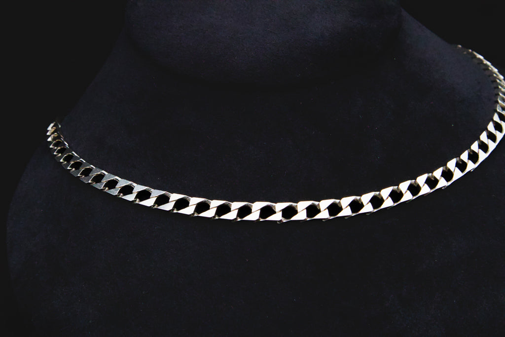 SQUARE CUBAN LINK CHAIN (4mm)