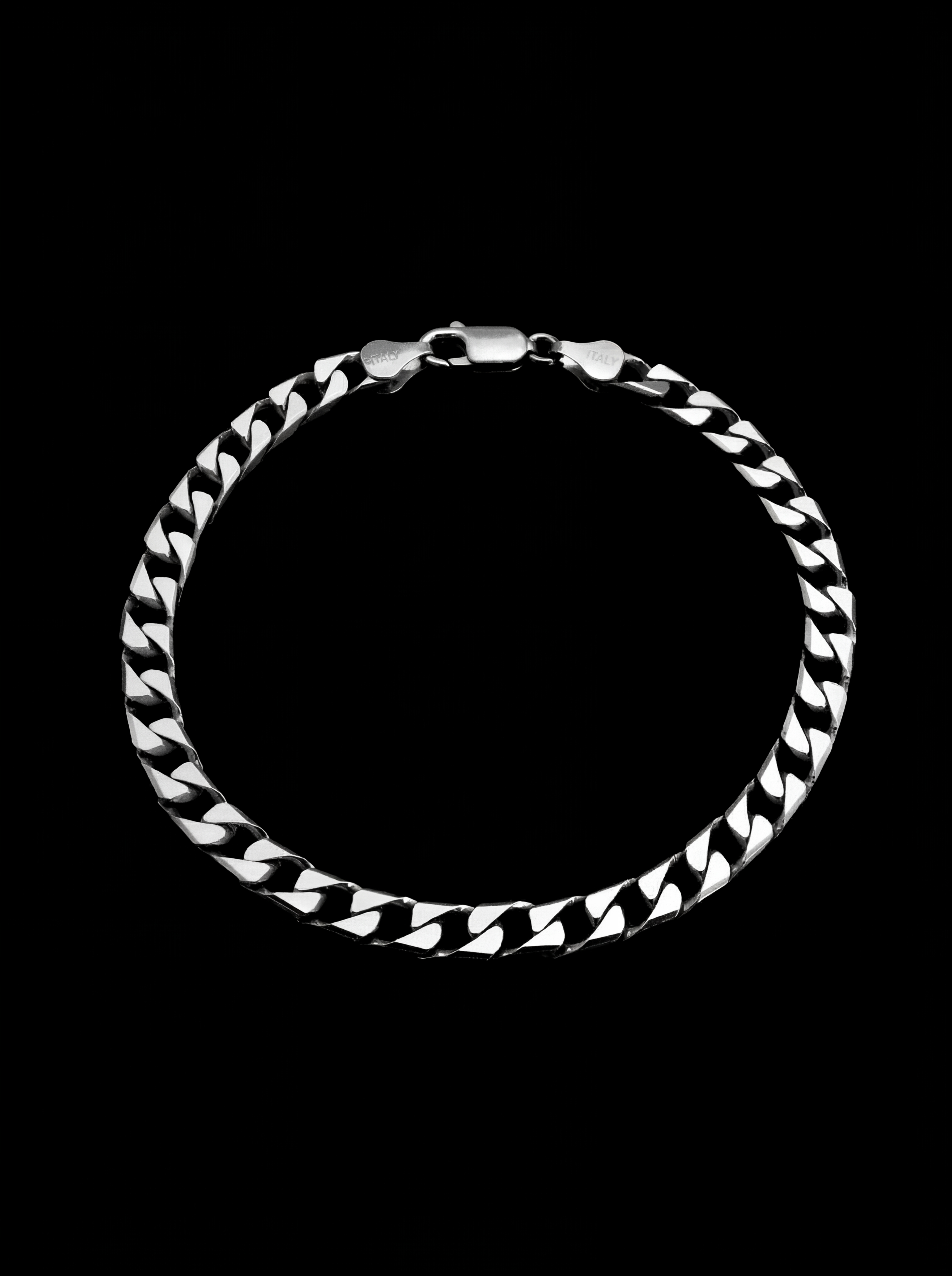 SQUARE CUBAN LINK BRACELET (4mm)