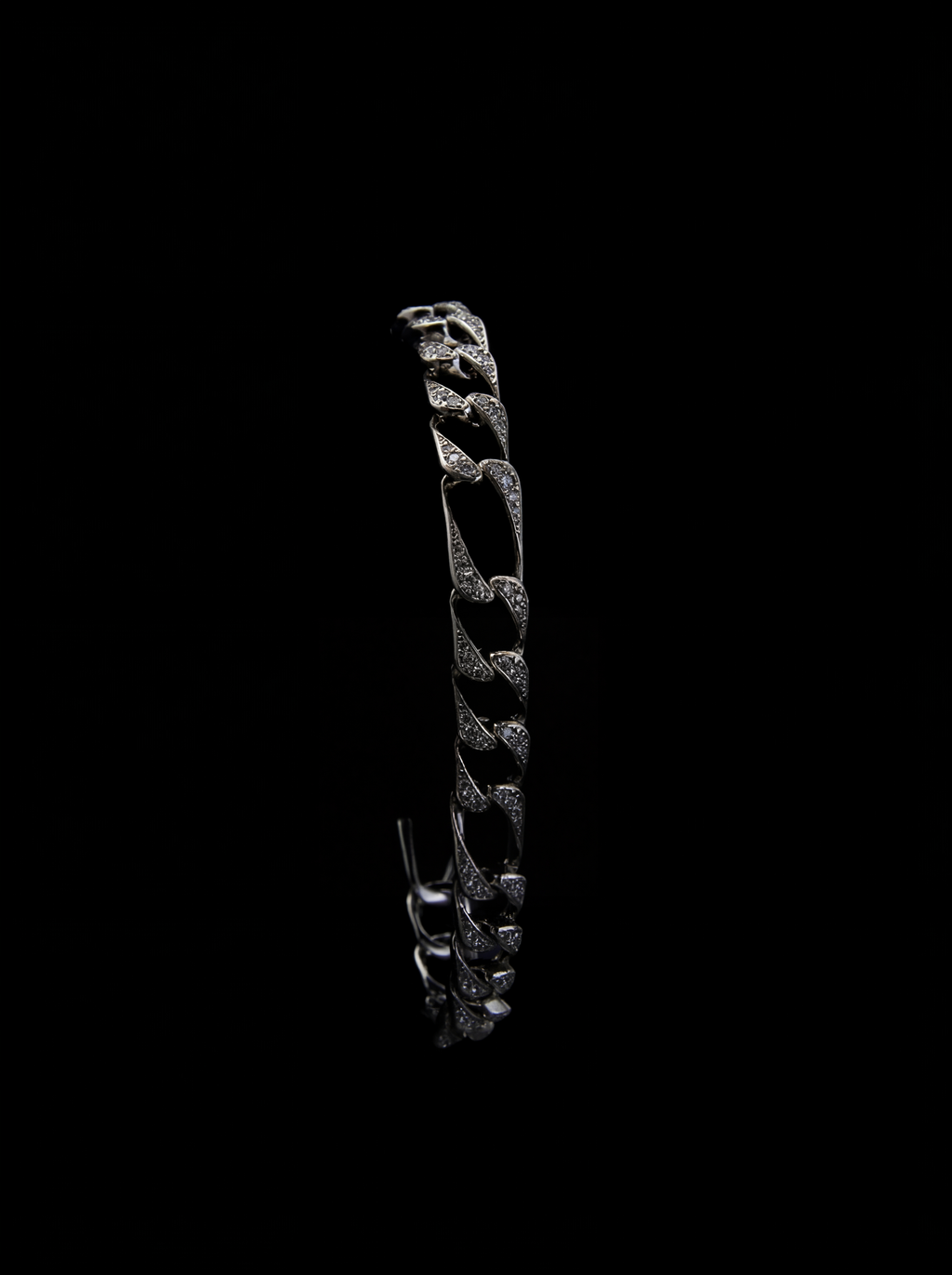 ICED FIGARO LINK BRACELET (8mm)